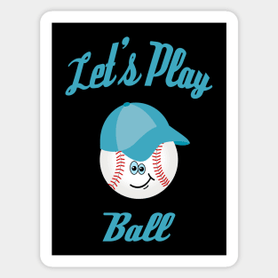 Let's Play Ball (Blue) Sticker